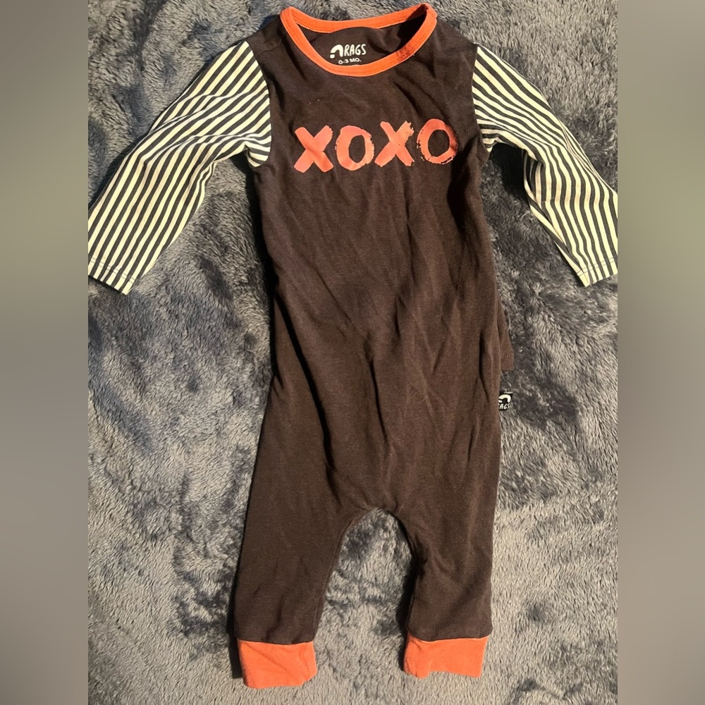 Rags Valentine Baby Pull-On One Piece Size 0-3